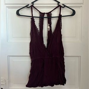 Purple bohemian top